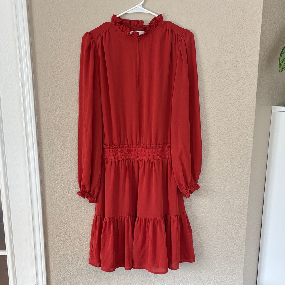 Pinch Red orange Long Sleeve Dress size S